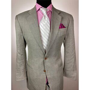 ARMANI Collezioni Italian Gray/Brown Summer Modern 2Btn Sport Jacket 42R 42 R